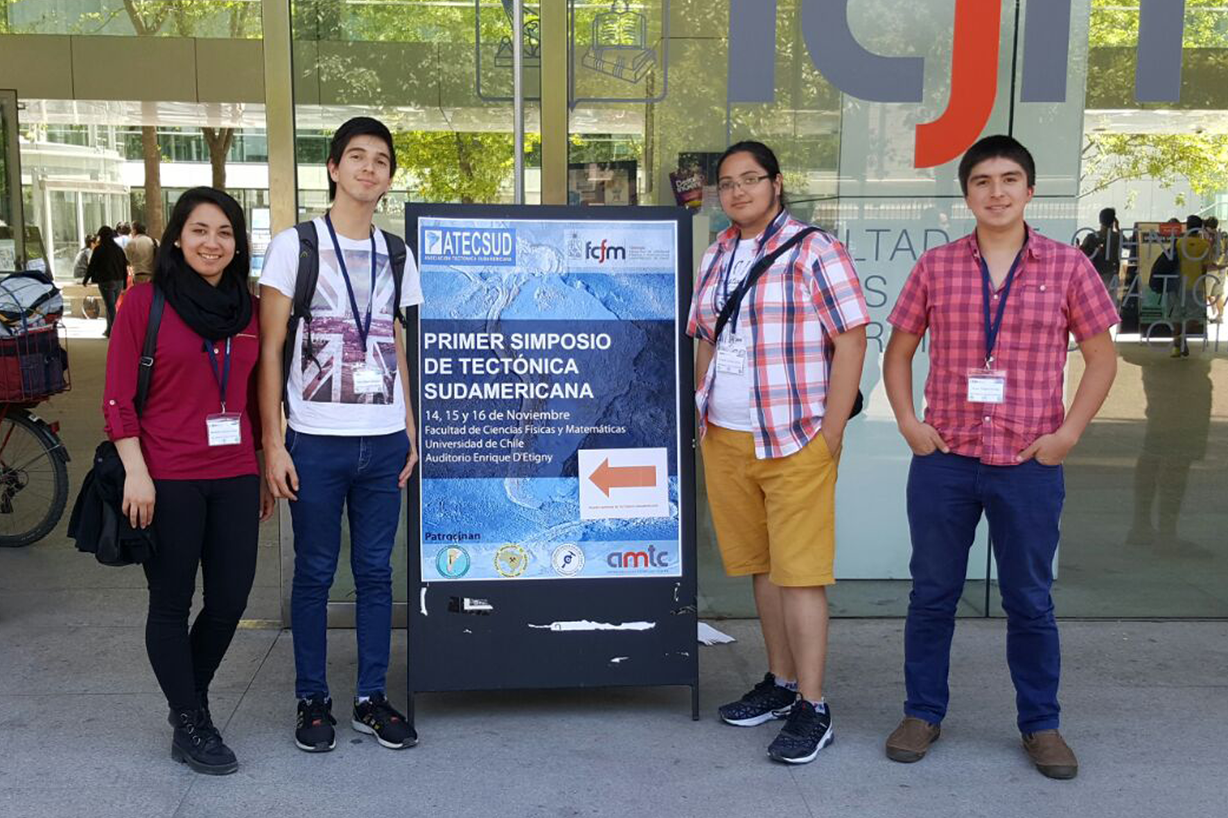 (De izq. a der.) Bernardita Jorquera, Javier Salazar, Gonzalo Carreño, y Álvaro Salgado.